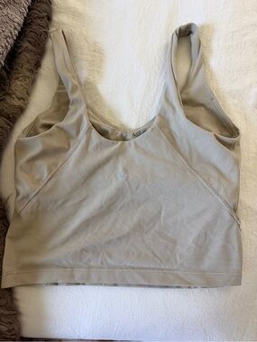 lululemon athletica Light Beige Scoop-Front Support Sports tank top